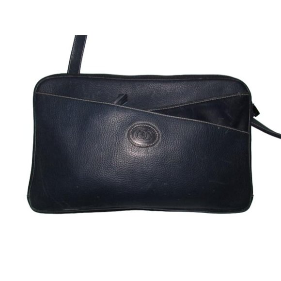 Gucci Vintage Crossbody Shades Of Navy In Smooth And Textured Leather - Picture 4 of 12
